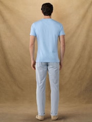 Hackett Blue Short Sleeve Logo T-Shirt - Image 5 of 7