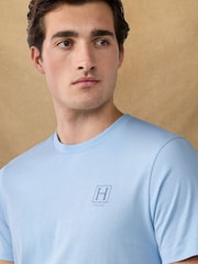 Hackett Blue Short Sleeve Logo T-Shirt - Image 7 of 7