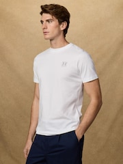 Hackett White Short Sleeve Logo T-Shirt - Image 5 of 7