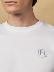 Hackett White Short Sleeve Logo T-Shirt - Image 6 of 7