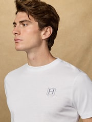 Hackett White Short Sleeve Logo T-Shirt - Image 7 of 7
