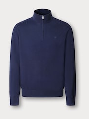 Hackett Cotton Quarter Zip Jumper - Image 1 of 3