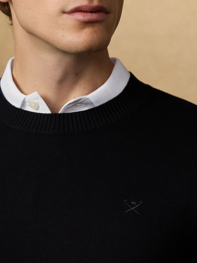 Hackett Cotton Crew Neck Jumper - Image 7 of 7