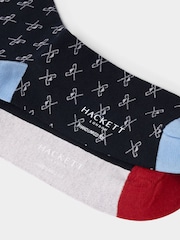 藍色 - Hackett Icon Socks 2 Pack - 圖片 3/4