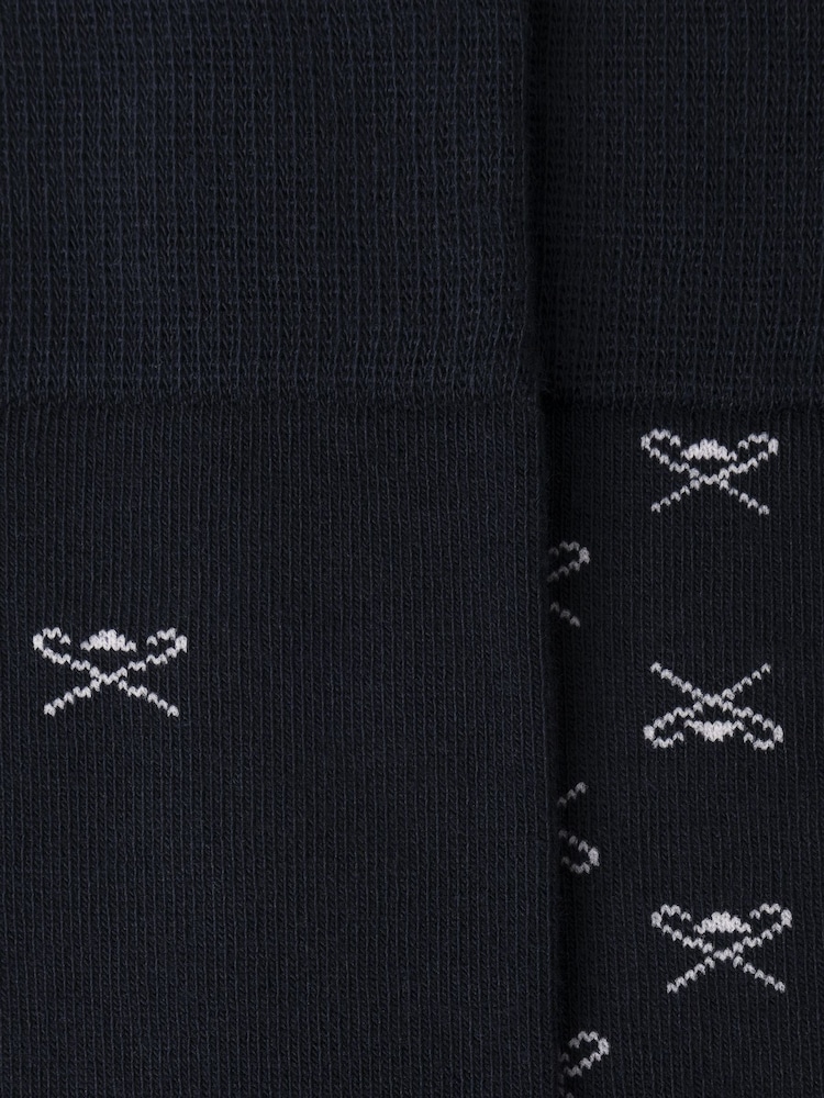 藍色 - Hackett Icon Socks 2 Pack - 圖片 4/4
