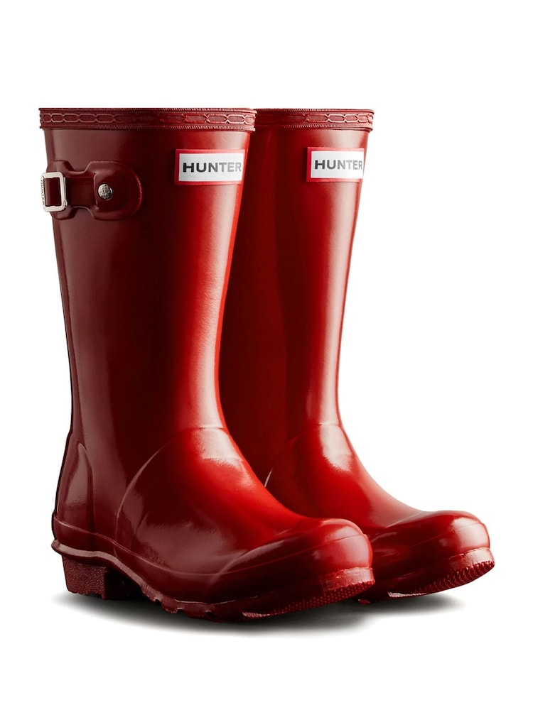 Hunter Red Junior Originals Gloss Boots - Image 2 of 4