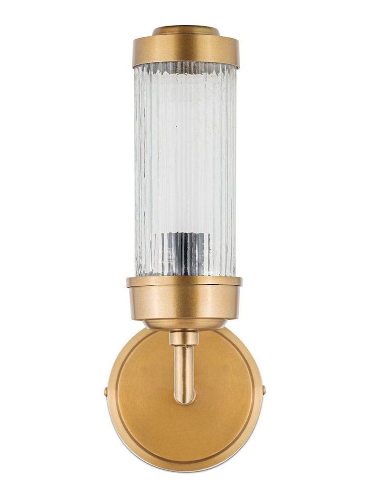 Nkuku Antique Brass Akurdi Bathroom Single Wall Lamp - Image 5 of 5 Nkuku Antique Brass Akurdi Bathroom Single Wall Lamp - Image 5 of 5