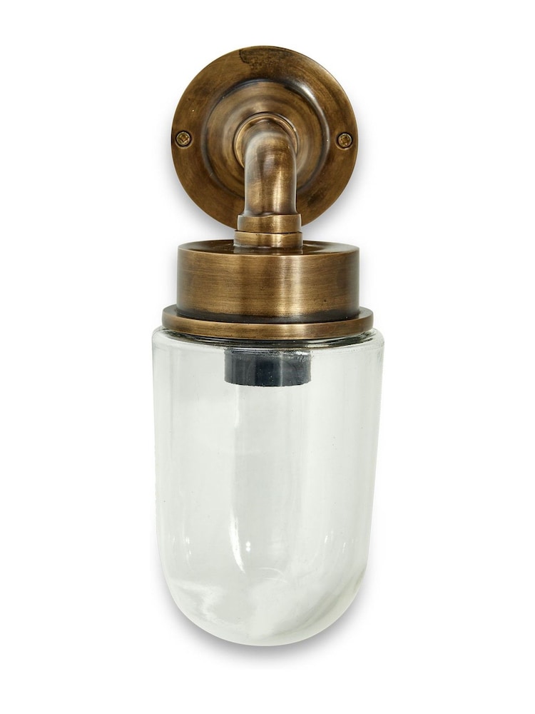 Nkuku Antique Brass Ngari Outdoor Light - Image 3 of 3 Nkuku Antique Brass Ngari Outdoor Light - Image 3 of 3