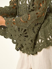 Roman Green Crochet Top - Image 5 of 5
