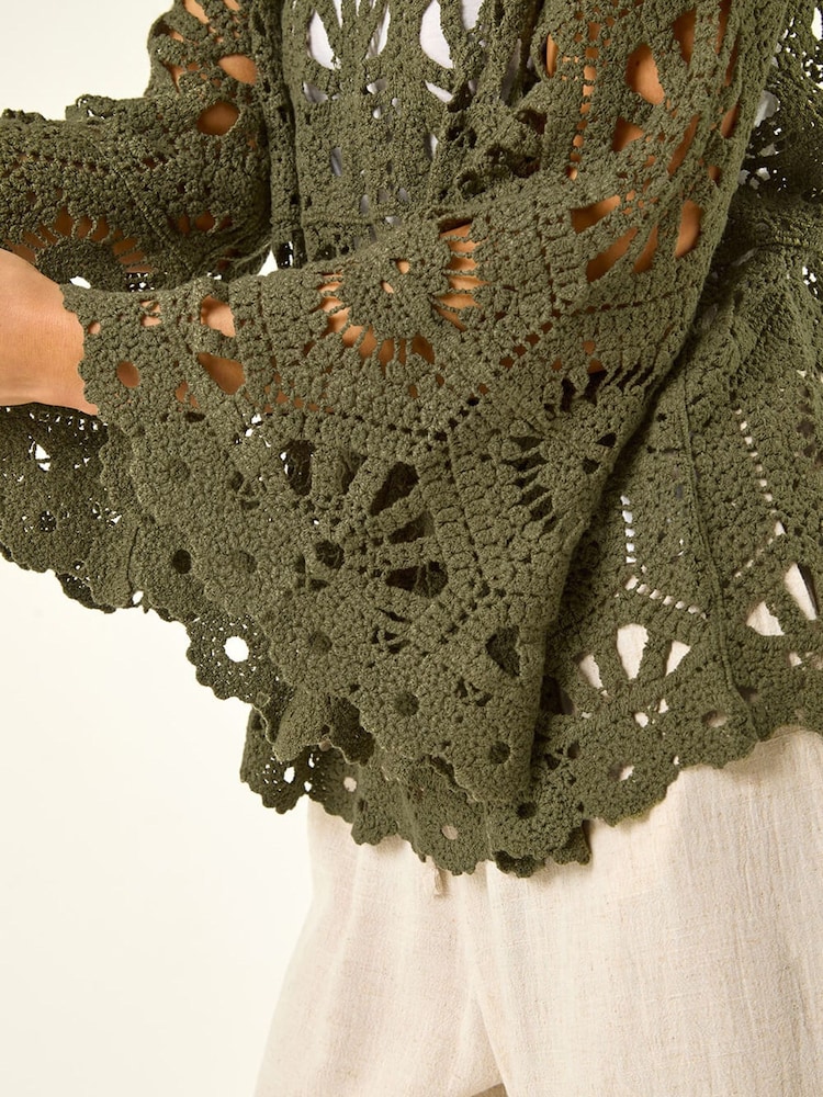 Roman Green Crochet Top - Image 5 of 5