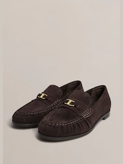 Hobbs Chocolate Brown Alana Loafers - Image 4 of 6
