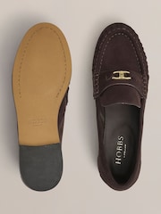 Hobbs Chocolate Brown Alana Loafers - Image 5 of 6