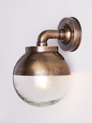 Nkuku Antique Brass Abeo Outdoor Wall Lamp - Image 1 of 4