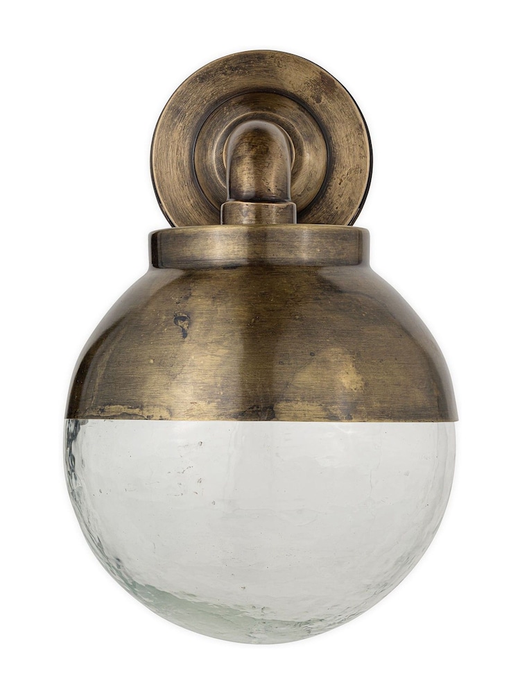 Nkuku Antique Brass Abeo Outdoor Wall Lamp - Image 4 of 4 Nkuku Antique Brass Abeo Outdoor Wall Lamp - Image 4 of 4
