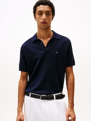 Tommy Hilfiger Blue Regular Fit Knit Polo Shirt - Image 1 of 7