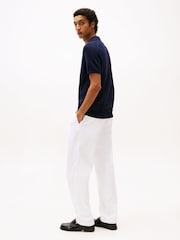 Tommy Hilfiger Blue Regular Fit Knit Polo Shirt - Image 3 of 7