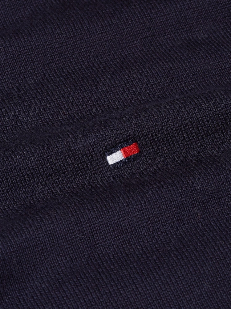 Tommy Hilfiger Blue Regular Fit Knit Polo Shirt - Image 7 of 7