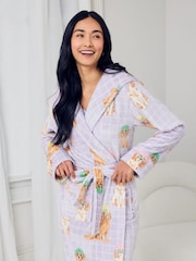 Chelsea Peers Purple Fleece Spa Dogs Dressing Gown - Image 2 of 5