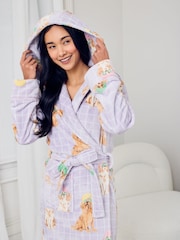 Chelsea Peers Purple Fleece Spa Dogs Dressing Gown - Image 4 of 5