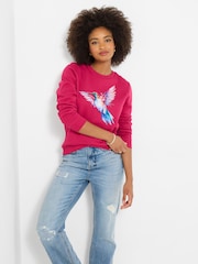 Joe Browns Pink Harmonious Hummingbird Graphic Sweatshirt - Image 3 of 5