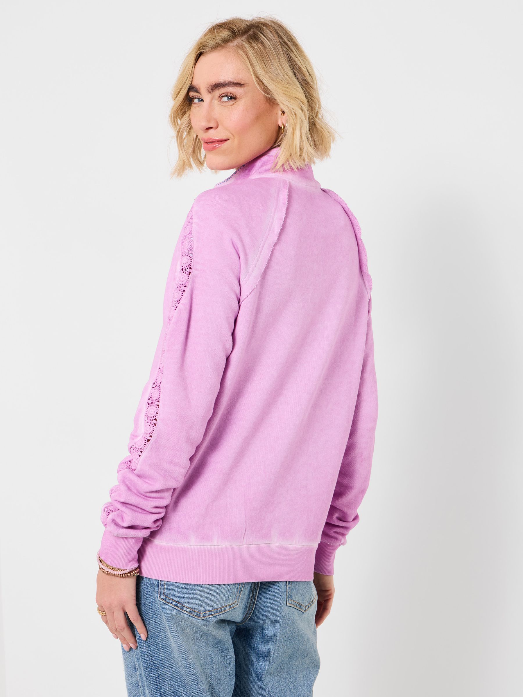 Buy Joe Browns Pink Free Spirit Zip Through Hoodie from the Next