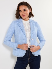 Joe Browns Blue Let's Do Lunch Boucle Jacket - Image 2 of 7
