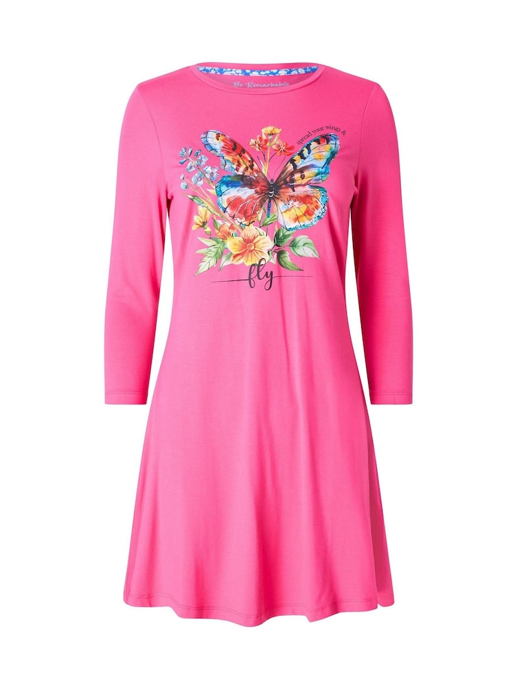 Joe Browns Pink Beautiful Butterfly Graphic Tunic Top - Image 5 of 5