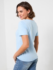 Joe Browns Blue Delightful Daisy Graphic T-Shirt - Image 4 of 5