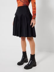 Joe Browns Black Rhianna Lace-Up Side Skirt - Image 1 of 5