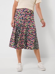 Joe Browns Black Celine Jersey Knee Length Godet Skirt - Image 2 of 5