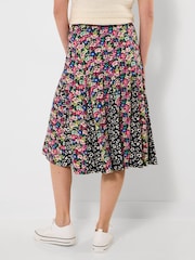 Joe Browns Black Celine Jersey Knee Length Godet Skirt - Image 3 of 5