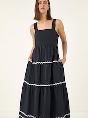 Blau - Roman Ric Rac Tiered Midi Dress - Bild 4 von 5