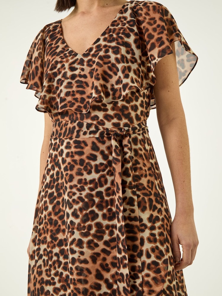 Roman Midikleid mit Animal-Print - Bild 6 von 6