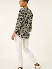 Roman Green Puff Print Shirt - Image 3 of 5