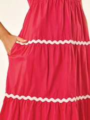 Rosa - Roman Ric Rac Tiered Midi Dress - Bild 5 von 5