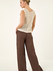 Roman White Sequin Detail Waistcoat - Image 2 of 5