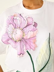 T-shirt Roman grand format fleuri - Image 6 de 6