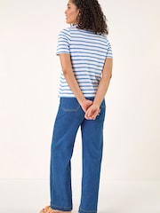 Roman Blue Stripe Print T-Shirt - Image 3 of 5