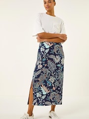 Roman Paisley Print Skirt - Bild 1 von 5
