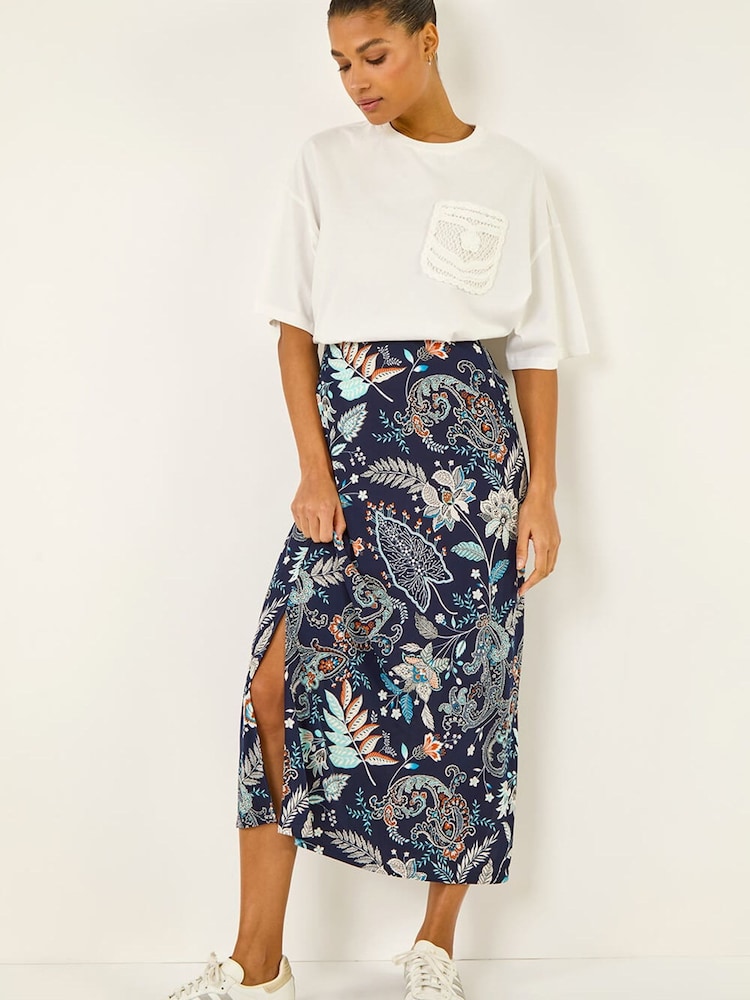 Roman Paisley Print Skirt - Bild 2 von 5