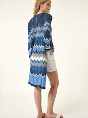 سترة كارديغان طويلة محبوكة بنمط متعرج من Roman - صورة 2 من 5