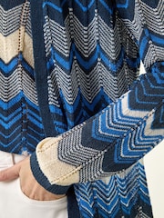 سترة كارديغان طويلة محبوكة بنمط متعرج من Roman - صورة 5 من 5