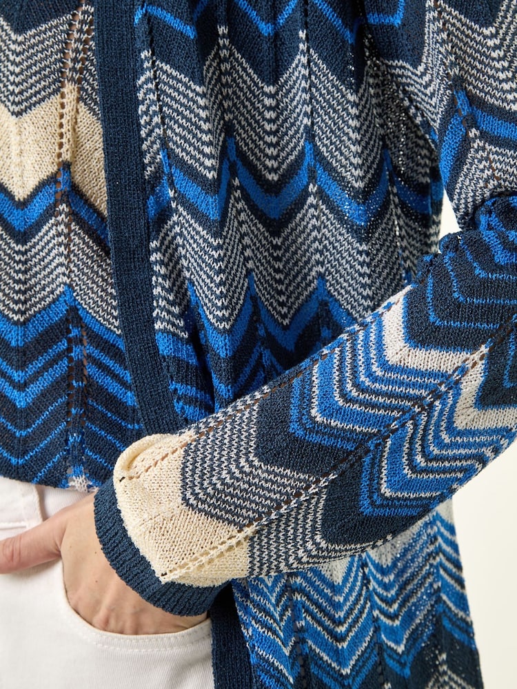 سترة كارديغان طويلة محبوكة بنمط متعرج من Roman - صورة 5 من 5