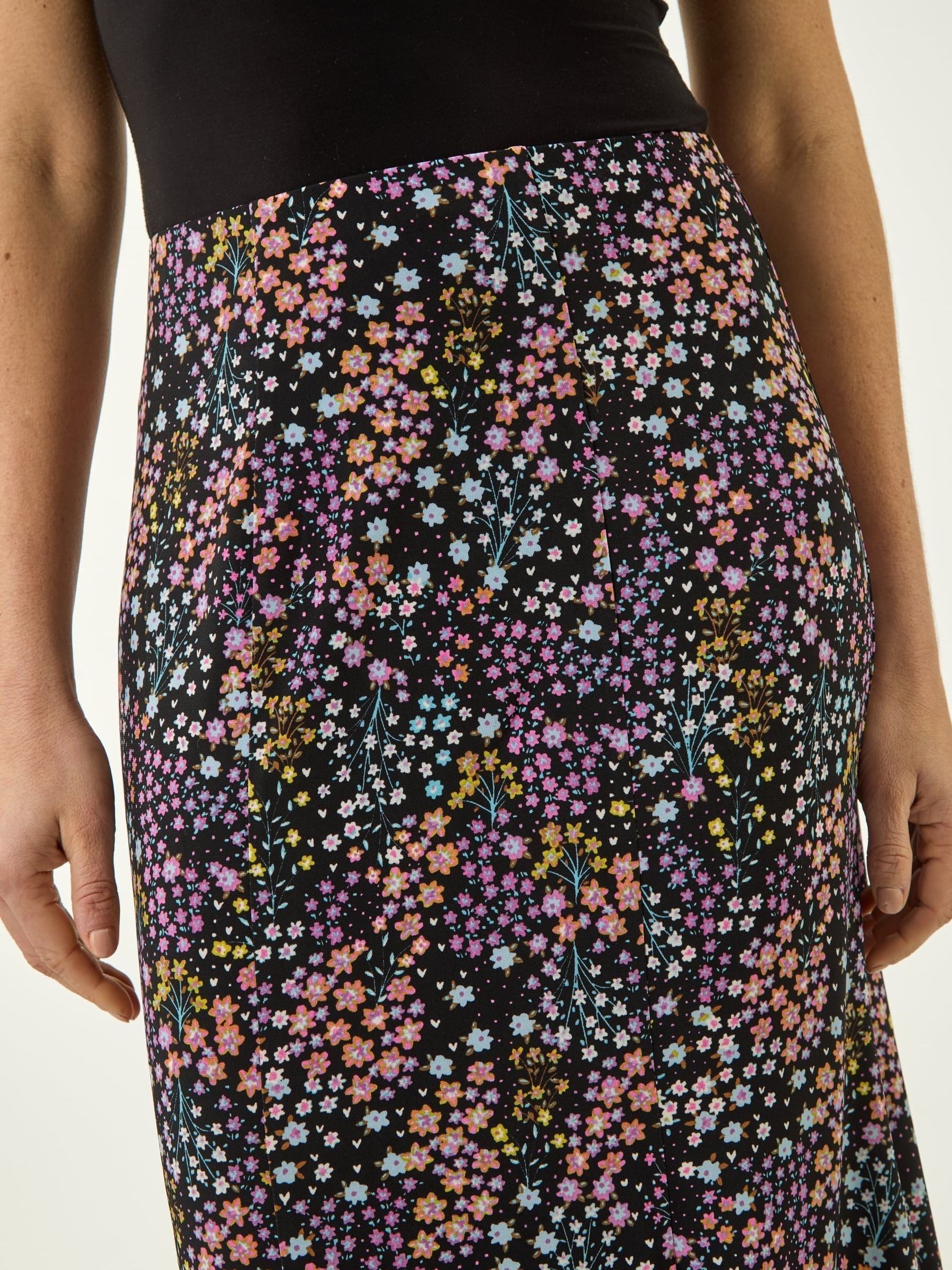 Buy Roman Pink Floral Print Panel Skirt from Next USA