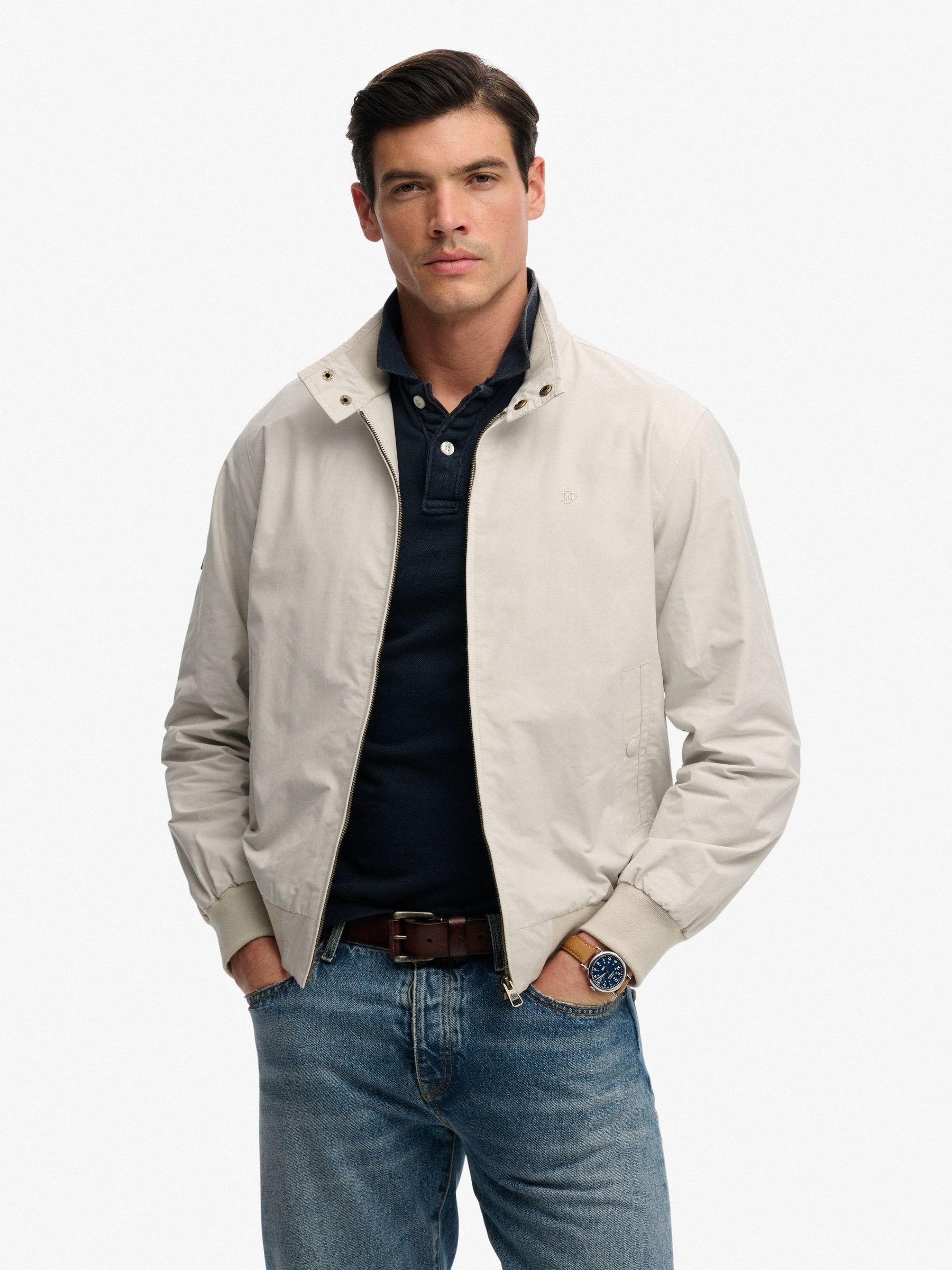 Superdry Grey Classic Jacket Harrington - Image 2