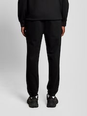 Lyle & Scott Black Fly Fleece Trackies Joggers - Image 4 of 5