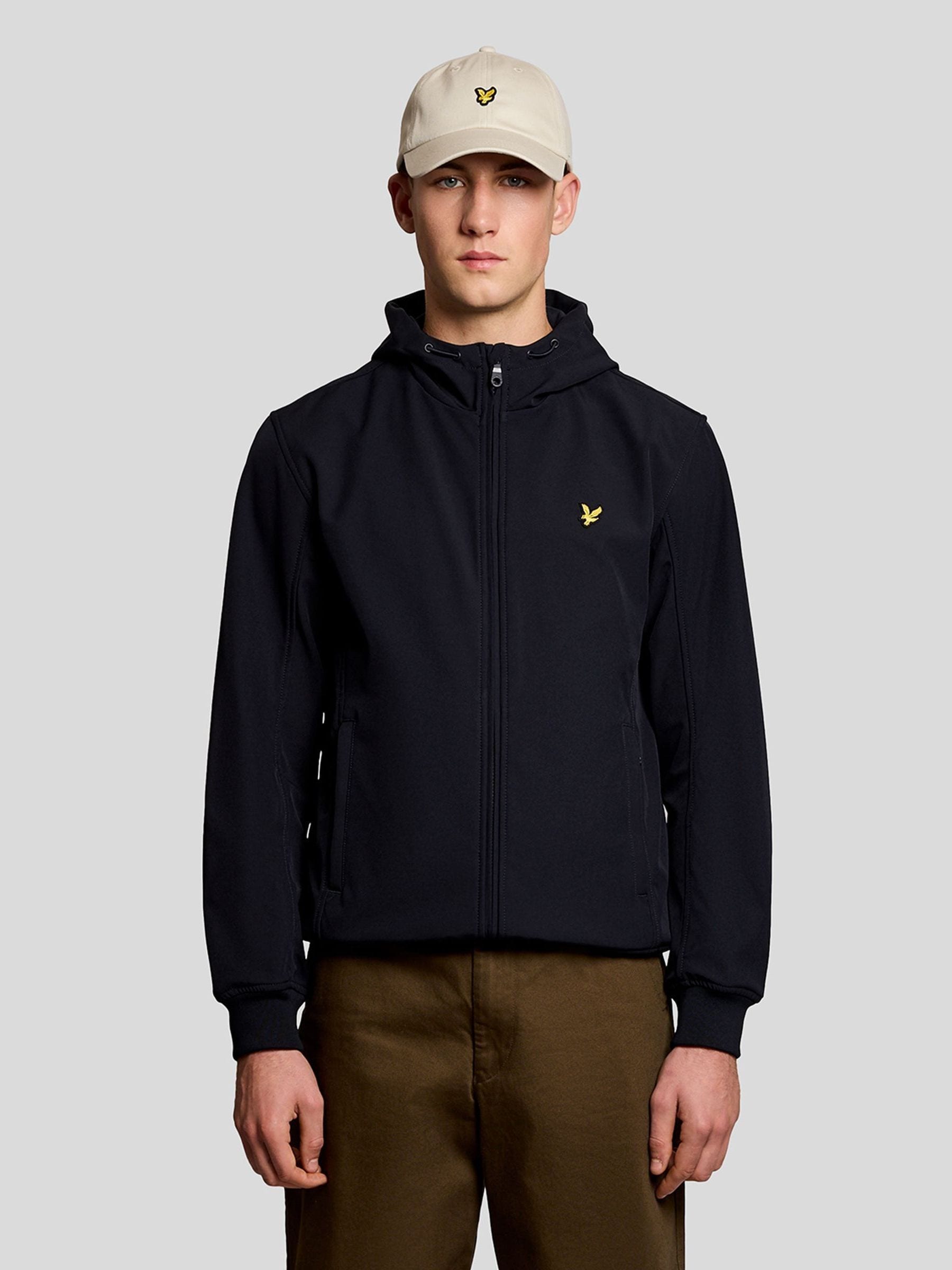 Lyle & Scott Men's Blue Mesh Back Softshell Hoodie - Image 1
