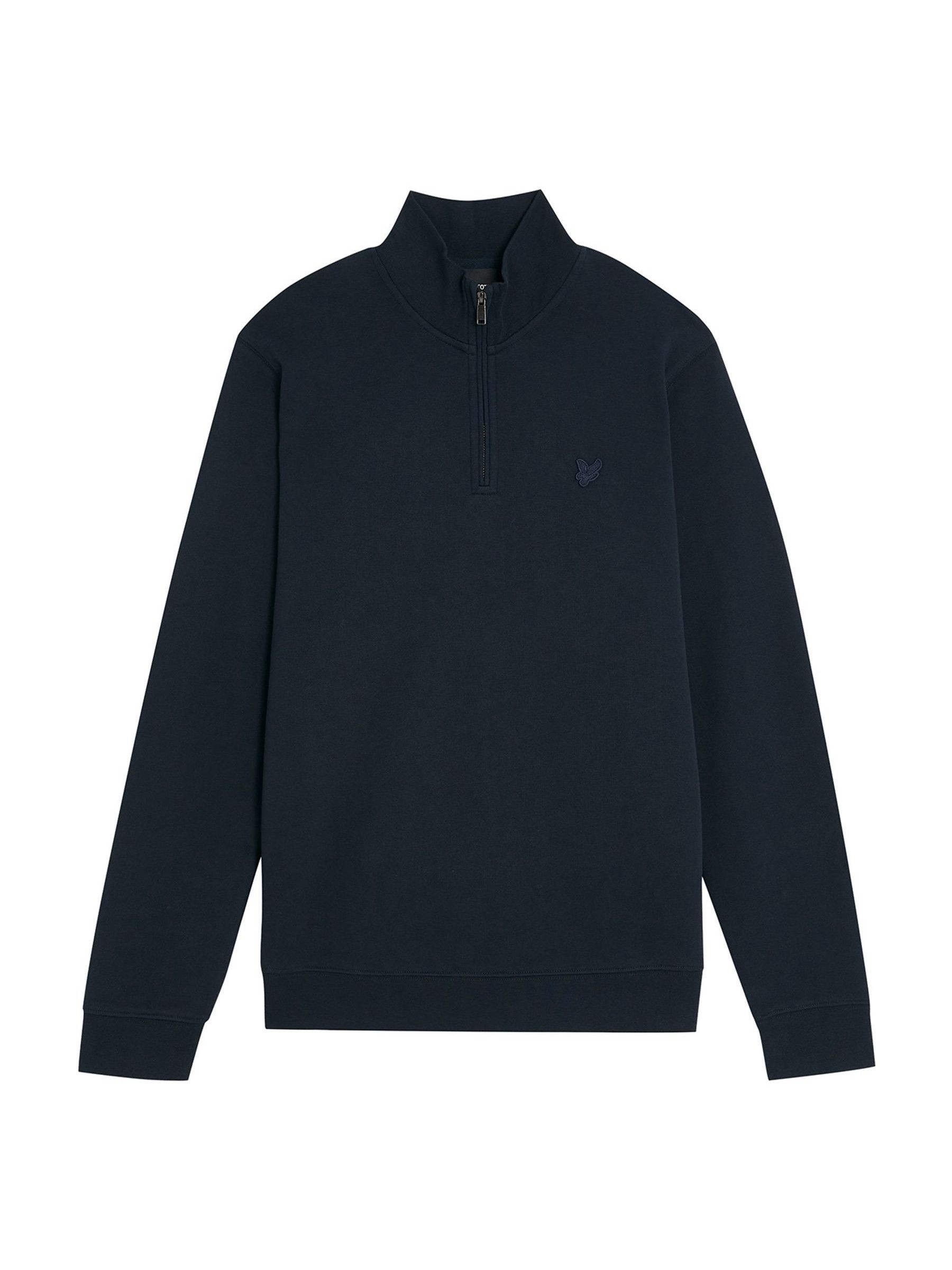 Buy Lyle & Scott Blue Superfine Quarter Zip Sweatshirt from Next USA