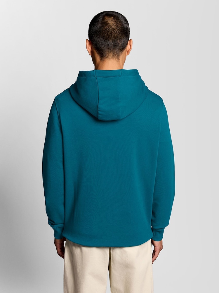 Lyle & Scott Blue Pullover Hoodie - Image 2 of 6
