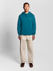 Lyle & Scott Blue Pullover Hoodie - Image 3 of 6